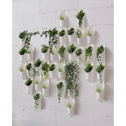 Umbra Vases muraux Floralink (lot de 3) - Polypropylène / Acier - Blanc -Pas Cher Décoration Magasin 1000220558 200817 10410600516 MOOD DETAILS P000000001000220558 mood