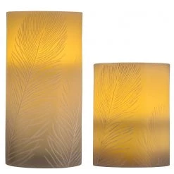 Pauleen Bougies en cire Cosy Feather (lot de 2) - Cire - 2 ampoules