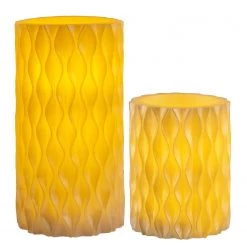 Pauleen Bougies en cire Cosy Pearl (lot de 2) - Cire - 2 ampoules