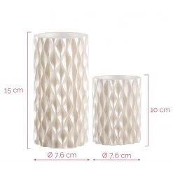 Pauleen Bougies en cire Cosy Pearl (lot de 2) - Cire - 2 ampoules -Pas Cher Décoration Magasin 1000229345 201111 13031600099 SKETCH DETAILS P000000001000229345 sketch
