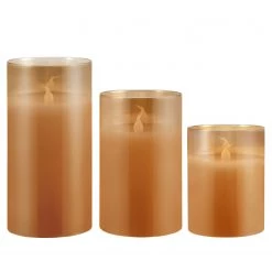 Pauleen Bougies en cire Classy Golden (lot de 3) - Cire / Verre - 3 ampoules 11 Pauleen Bougies en cire Classy Golden (lot de 3) - Cire / Verre - 3 ampoules -Pas Cher Décoration Magasin 1000229350 201111 13040100140 DETAILS P000000001000229350