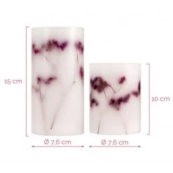 Pauleen Bougies en cire Shiny Bloom (lot de 2) - Cire - 2 ampoules 17 Pauleen Bougies en cire Shiny Bloom (lot de 2) - Cire - 2 ampoules -Pas Cher Décoration Magasin 1000229351 210430 11320500100 SKETCH DETAILS P000000001000229351 sketch