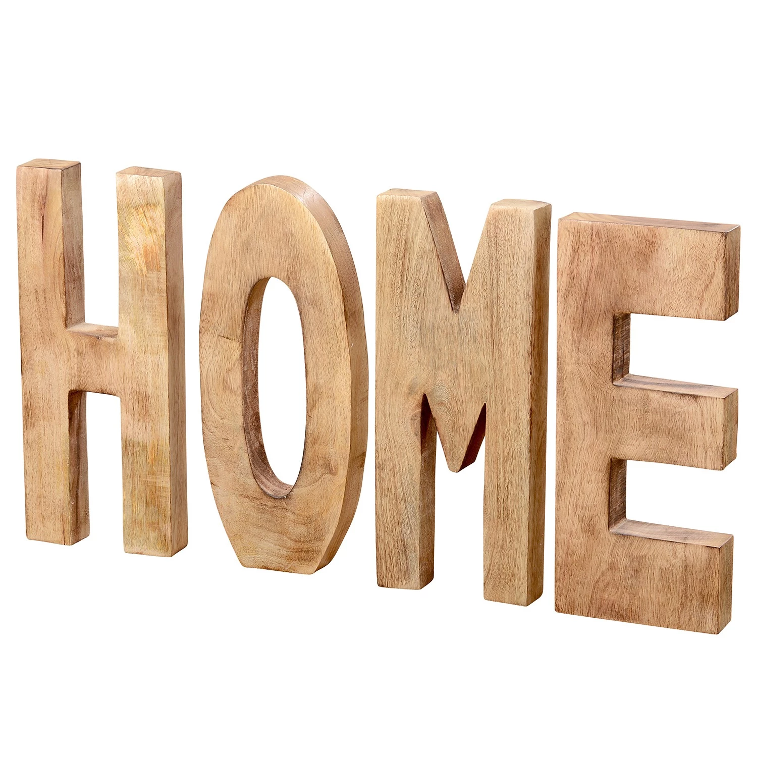 Boltze Lettres décoratives Home (4 éléments) - Manguier - Naturel 1 Boltze Lettres décoratives Home (4 éléments) - Manguier - Naturel