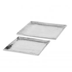 Boltze Coupes décoratives Flaire I (2 éléments) - Aluminium - Argenté -Pas Cher Décoration Magasin 1000236364 210202 12472800150 DETAILS P000000001000236364