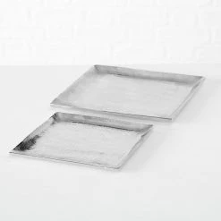 Boltze Coupes décoratives Flaire I (2 éléments) - Aluminium - Argenté -Pas Cher Décoration Magasin 1000236364 210202 12472800151 MOOD DETAILS P000000001000236364 mood