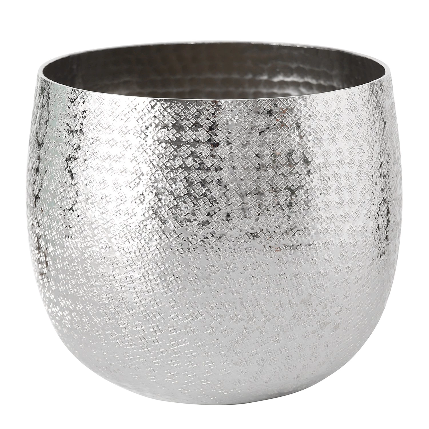 Boltze Pots de fleur Detroit (2 éléments) - Aluminium - Argenté 2 Boltze Pots de fleur Detroit (2 éléments) - Aluminium - Argenté – Image 2