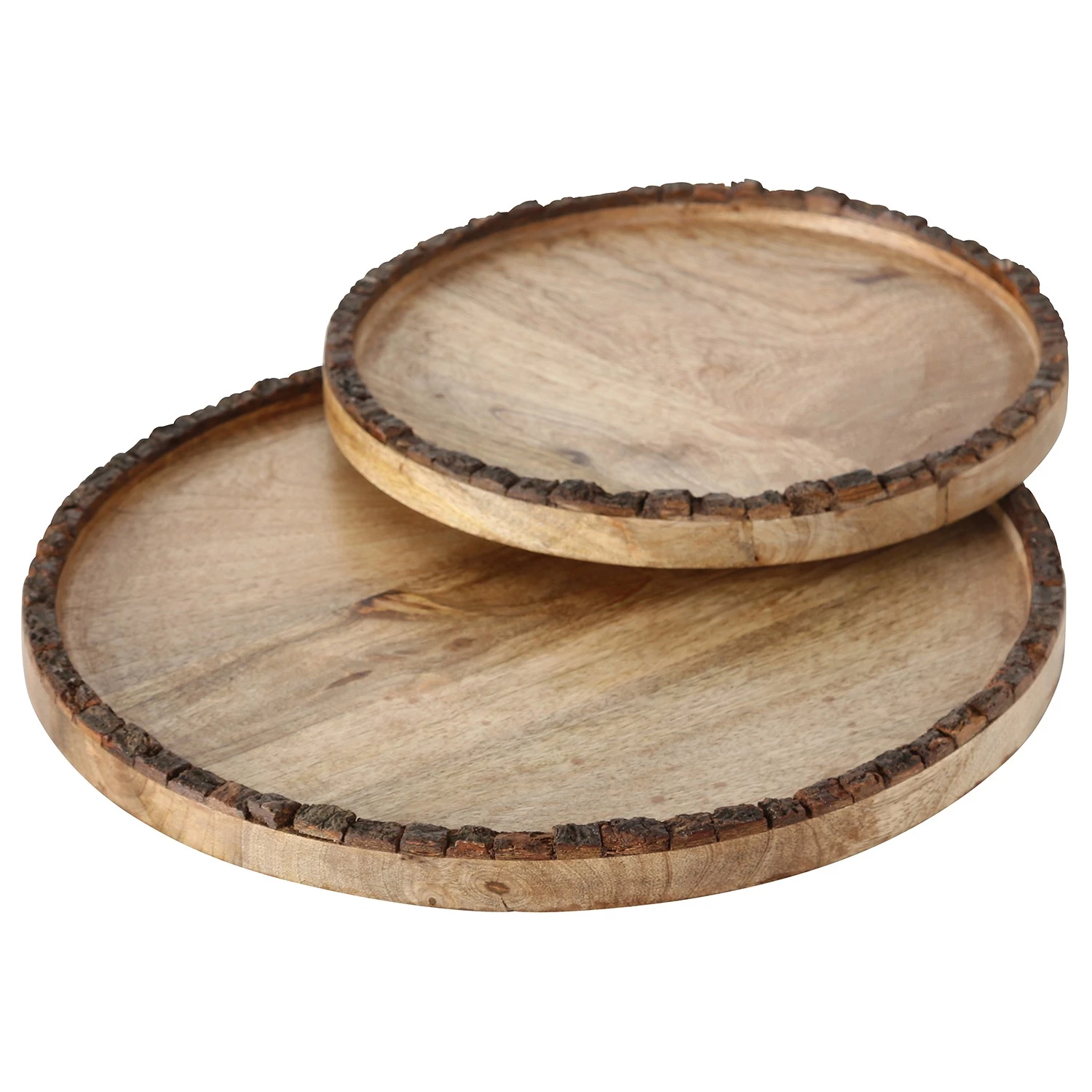 Boltze Coupes décoratives Widdo (2 éléments) - Manguier - Naturel 1 Boltze Coupes décoratives Widdo (2 éléments) - Manguier - Naturel