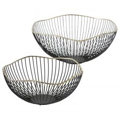 Boltze Coupes Yoko I (2 éléments) - Fer - Noir