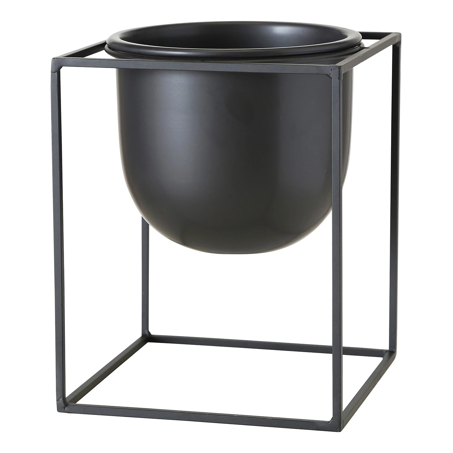 Boltze Pots de fleur Kumbo (2 éléments) - Fer - Noir 1 Boltze Pots de fleur Kumbo (2 éléments) - Fer - Noir