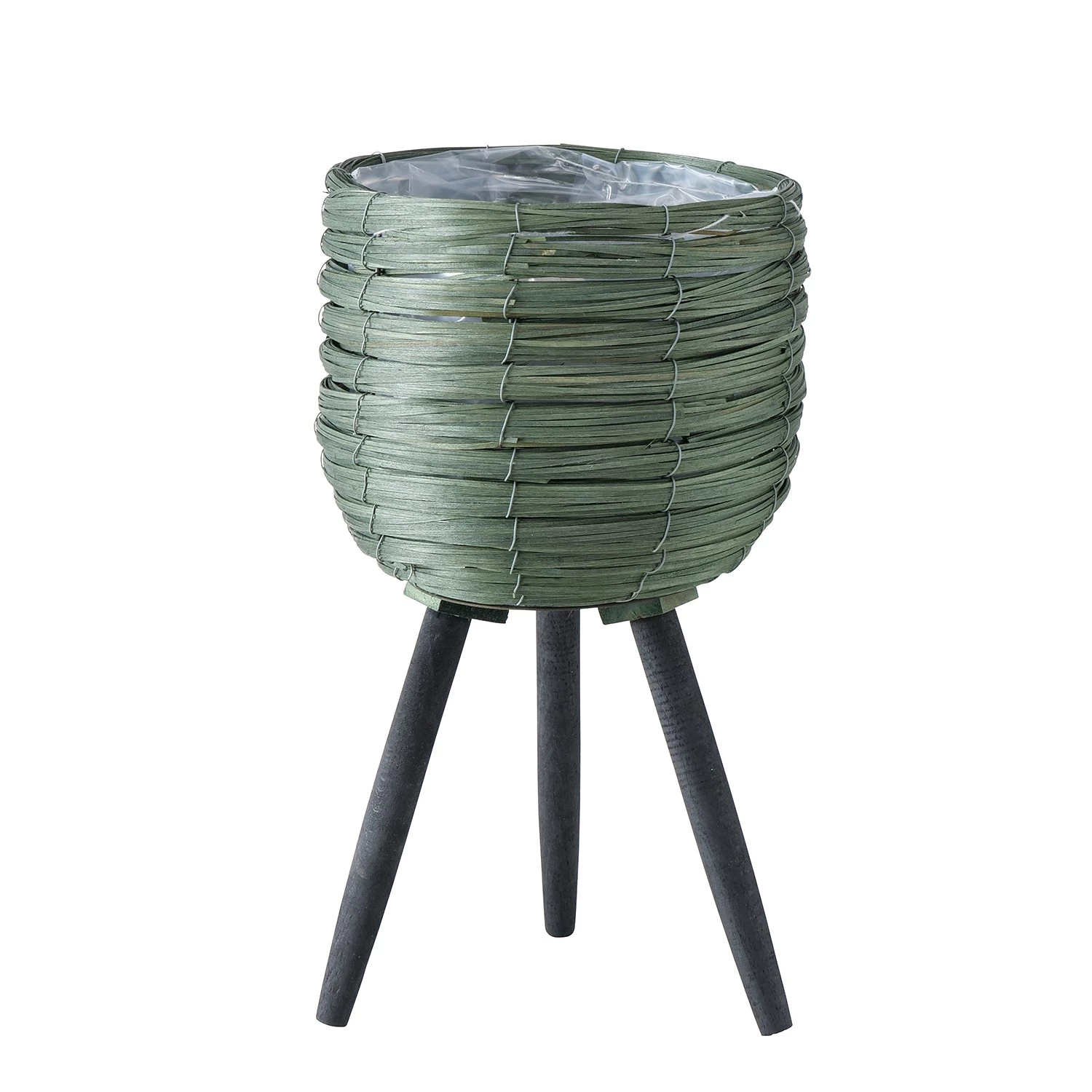 Boltze Pots de fleur Khare (2 éléments) - Papier - Kaki 4 Boltze Pots de fleur Khare (2 éléments) - Papier - Kaki – Image 4