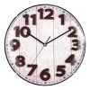 Technoline Horloge murale WT 7430 - Matière plastique / Verre - Marron