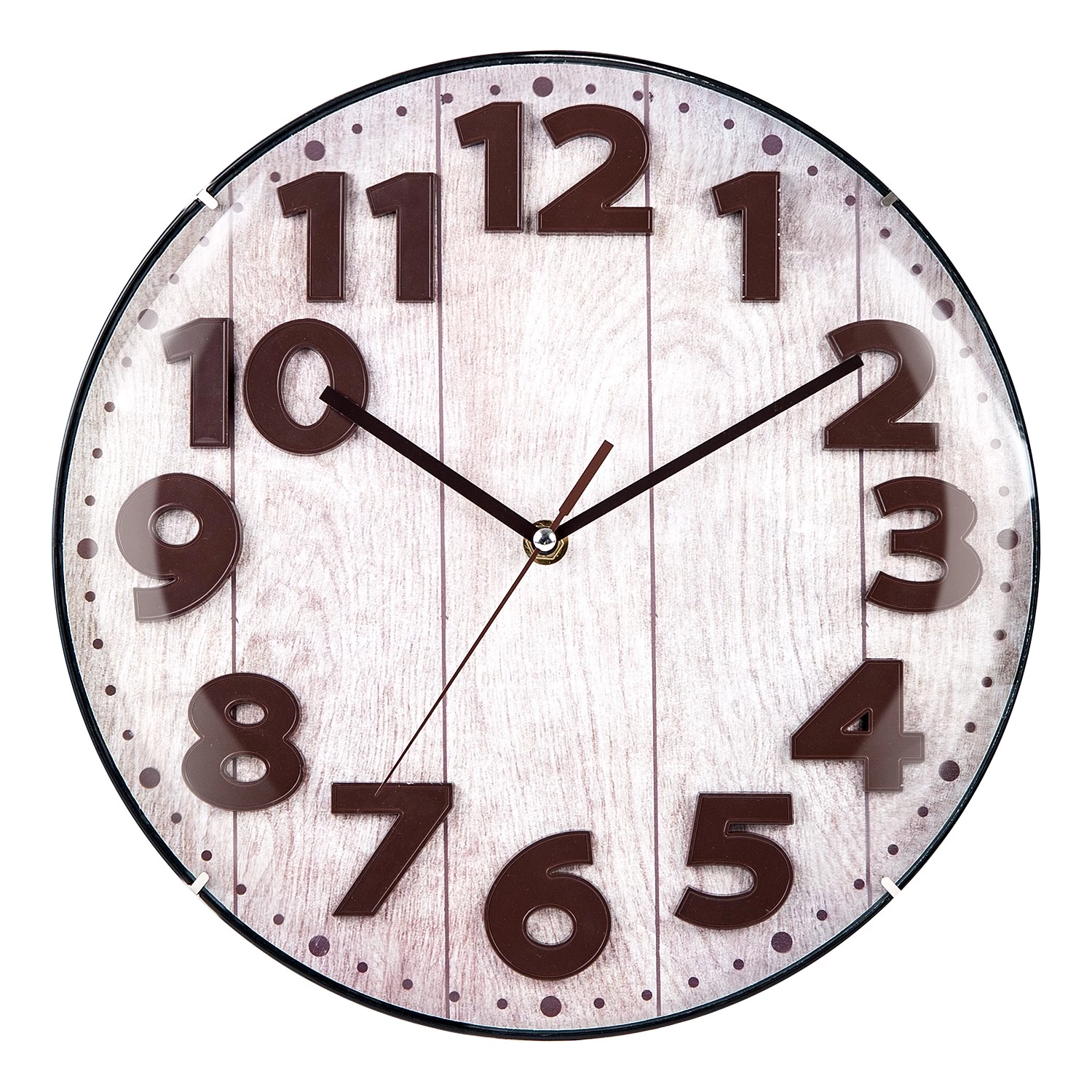 Technoline Horloge murale WT 7430 - Matière plastique / Verre - Marron 1 Technoline Horloge murale WT 7430 - Matière plastique / Verre - Marron