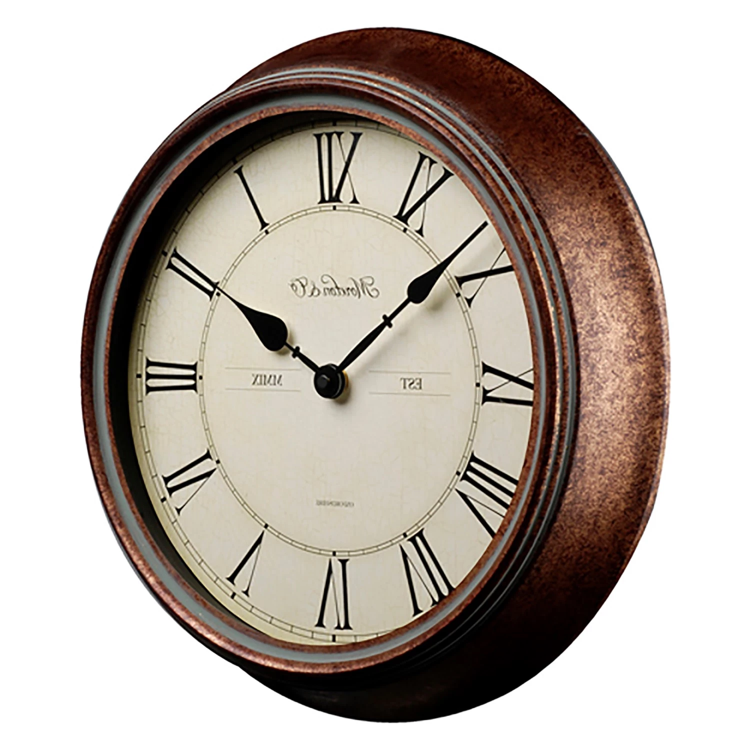 Technoline Horloge murale WT 7006 - Métal / Verre - Marron 2 Technoline Horloge murale WT 7006 - Métal / Verre - Marron – Image 2