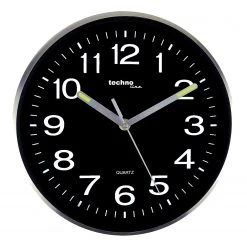 Technoline Horloge murale WT 7620 - Matière plastique - Argenté