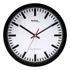 Technoline Horloge murale WT 8800 - Matière plastique - Noir