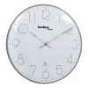 Technoline Horloge murale WT 8240 - Aluminium / Verre - Argenté