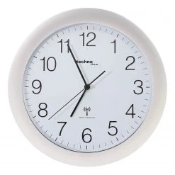Technoline Horloge murale WT 8000 - Matière plastique - Argenté
