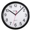 Technoline Horloge murale WT 600 - Matière plastique - Noir