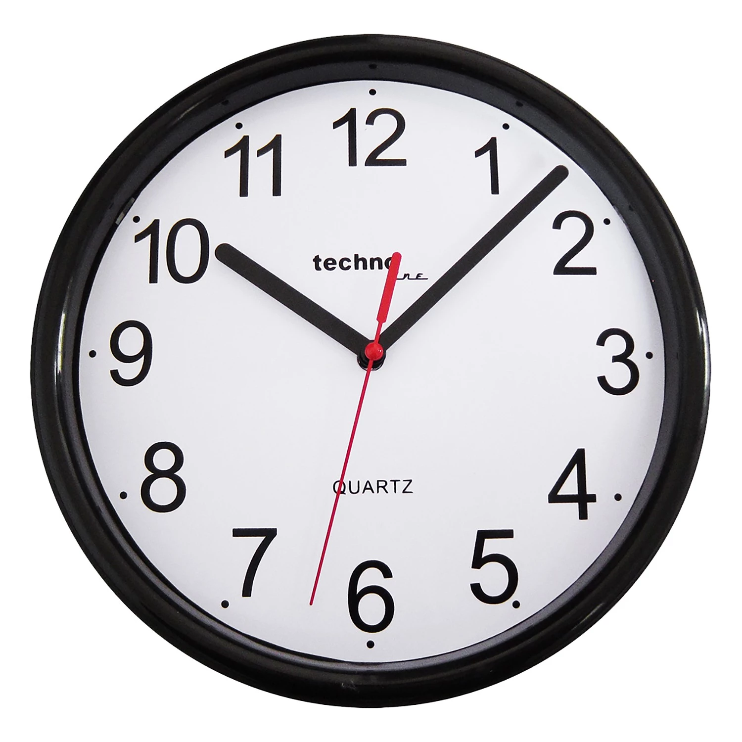 Technoline Horloge murale WT 600 - Matière plastique - Noir 1 Technoline Horloge murale WT 600 - Matière plastique - Noir