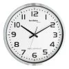 Technoline Horloge murale WT 8995 - Aluminium / Verre - Argenté