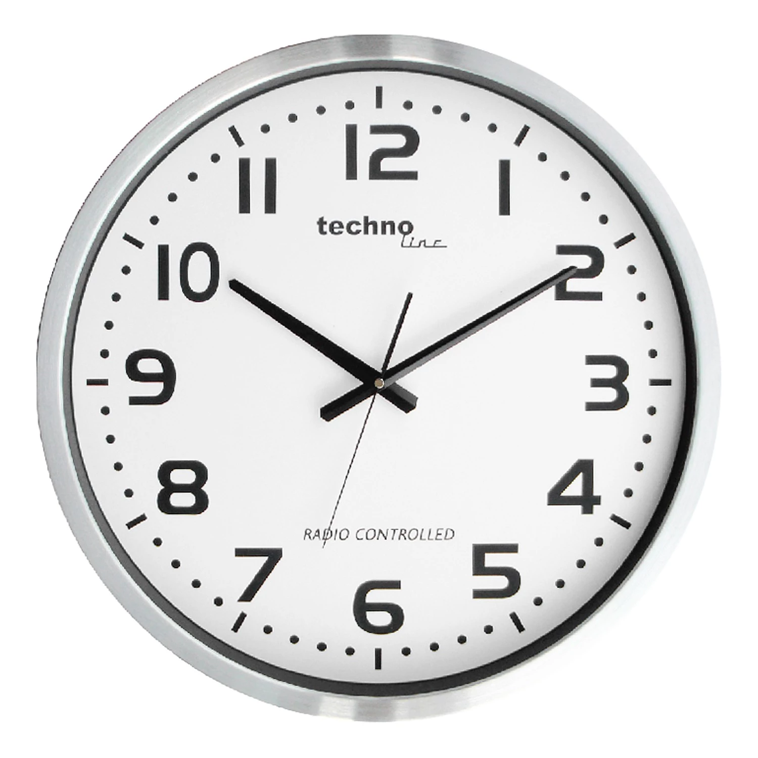 Technoline Horloge murale WT 8995 - Aluminium / Verre - Argenté 1 Technoline Horloge murale WT 8995 - Aluminium / Verre - Argenté