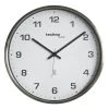 Technoline Horloge murale WT 8900 - Acier inoxydable - Argenté