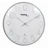 Technoline Horloge murale WT 8235 - Aluminium / Verre - Argenté