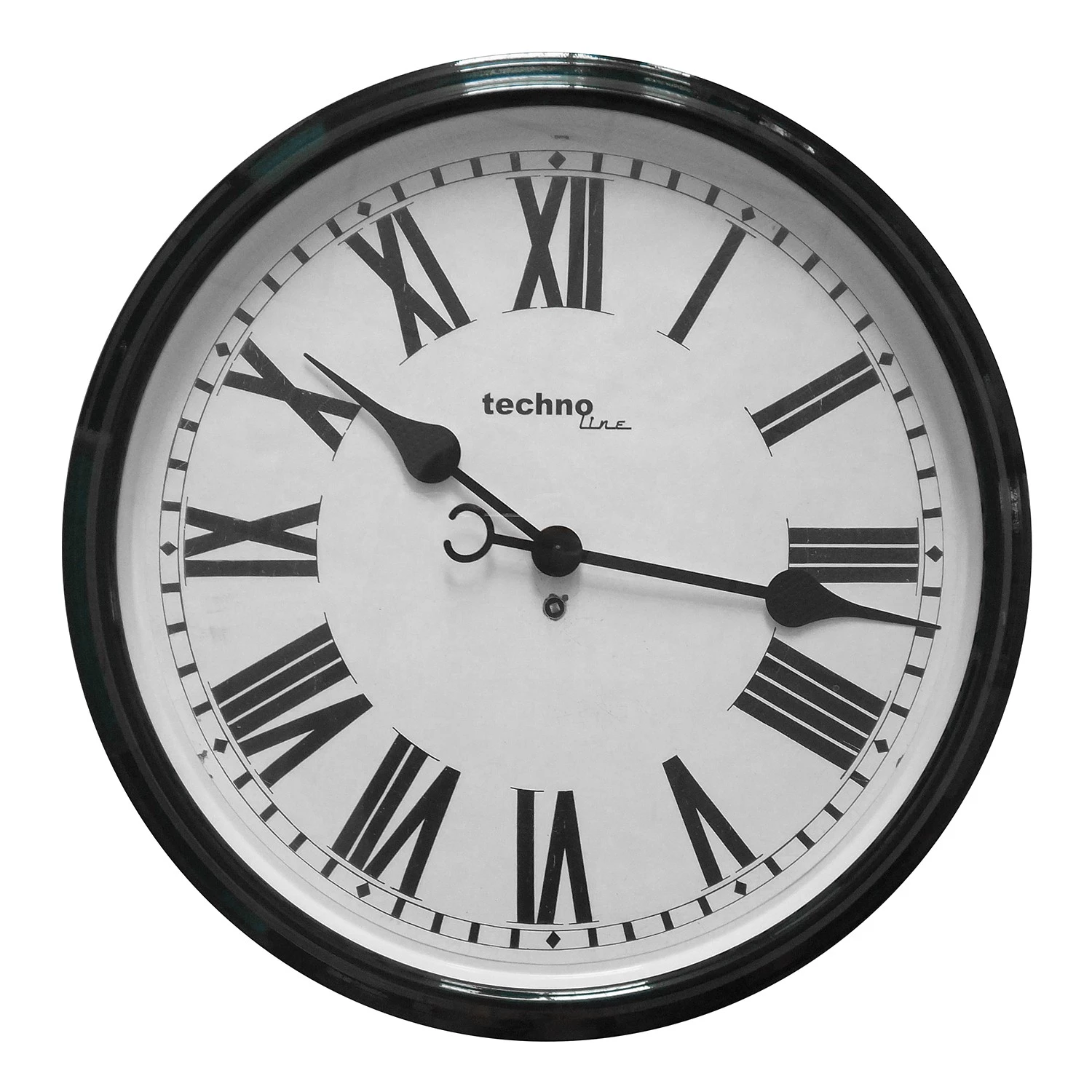 Technoline Horloge murale WT 7050 - Aluminium / Verre - Noir 1 Technoline Horloge murale WT 7050 - Aluminium / Verre - Noir