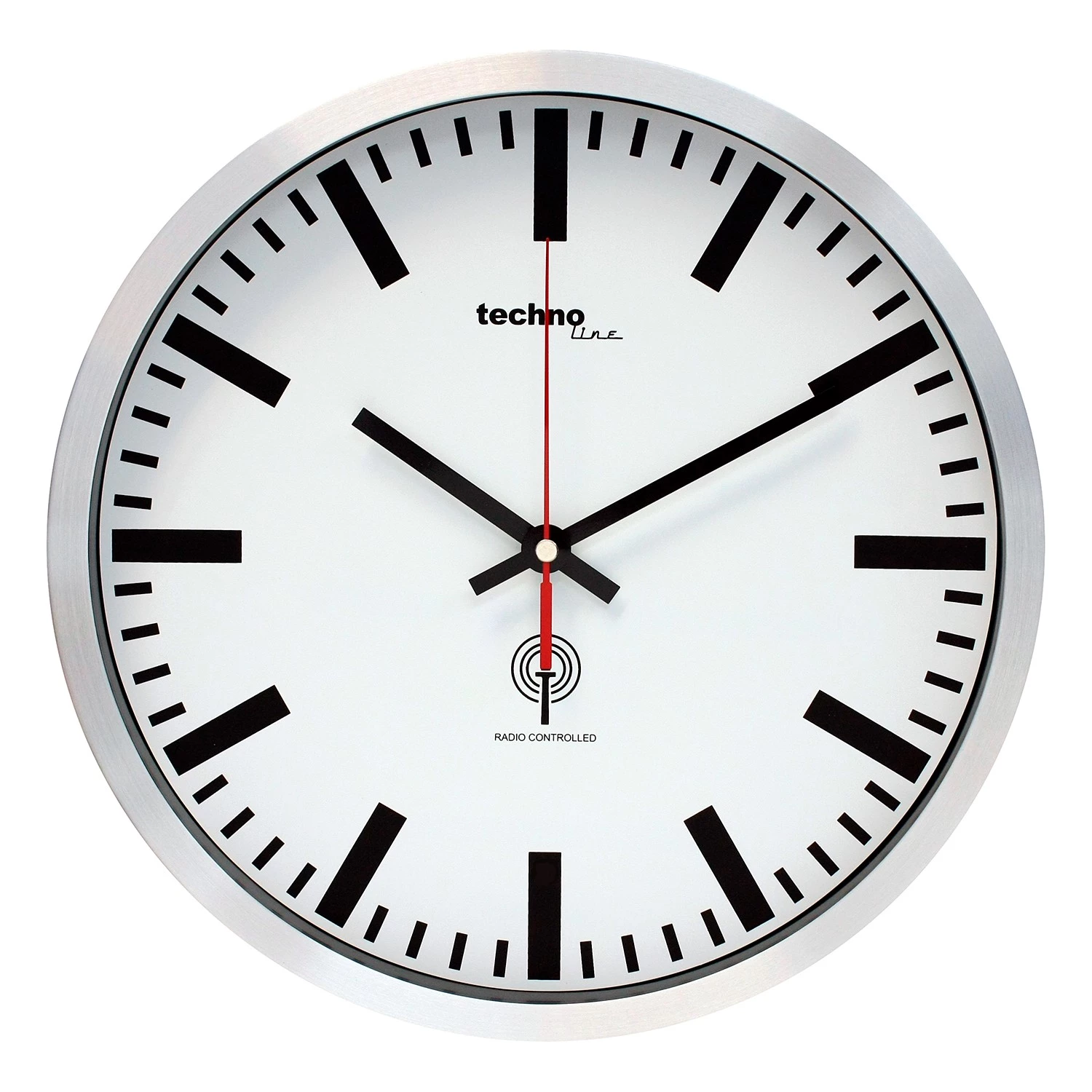 Technoline Horloge murale WT 8990 - Métal - Noir 1 Technoline Horloge murale WT 8990 - Métal - Noir