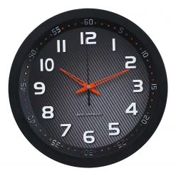 Technoline Horloge murale WT 8972 - Matière plastique - Noir