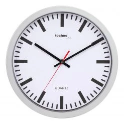 Technoline Horloge murale WT 7800 - Matière plastique - Argenté