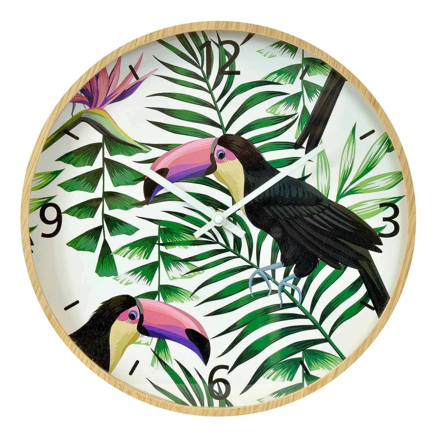 Technoline Horloge murale Fouchy - Marron clair 1 Technoline Horloge murale Fouchy - Marron clair