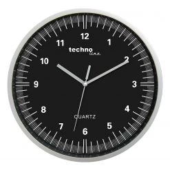 Technoline Horloge murale WT 6700 - Matière plastique - Argenté