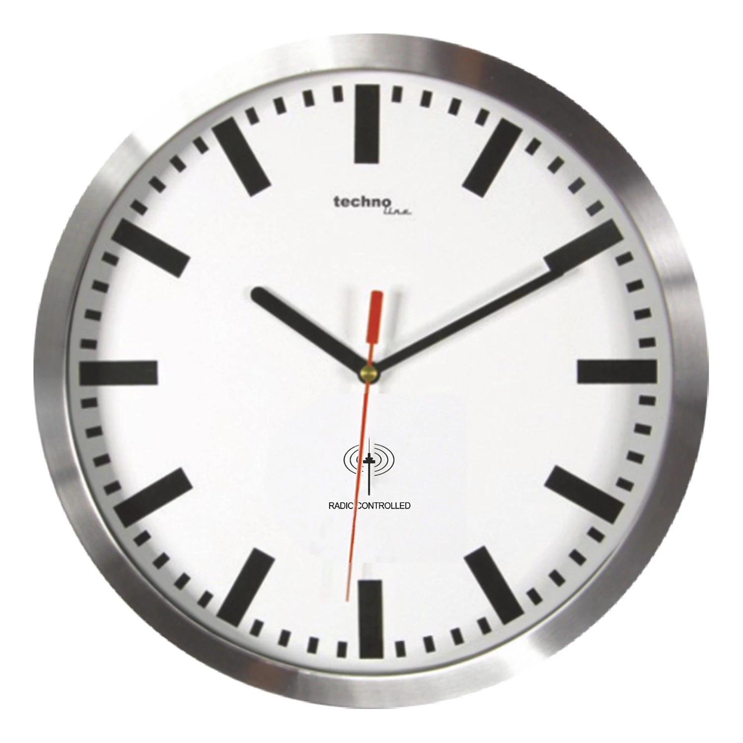 Technoline Horloge murale WT 8610 - Matière plastique - Argenté 1 Technoline Horloge murale WT 8610 - Matière plastique - Argenté
