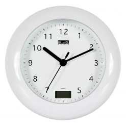 Technoline Horloge murale Balma - Matière plastique - Blanc