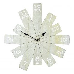 Technoline Horloge murale Liezey - Bois - Marron clair