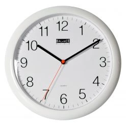 Technoline Horloge murale Bidon - Matière plastique - Blanc