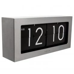 Nextime Horloge Big Flip - Aluminium - Argenté -Pas Cher Décoration Magasin 1000246127 210204 08483900133 DETAILS P000000001000246127