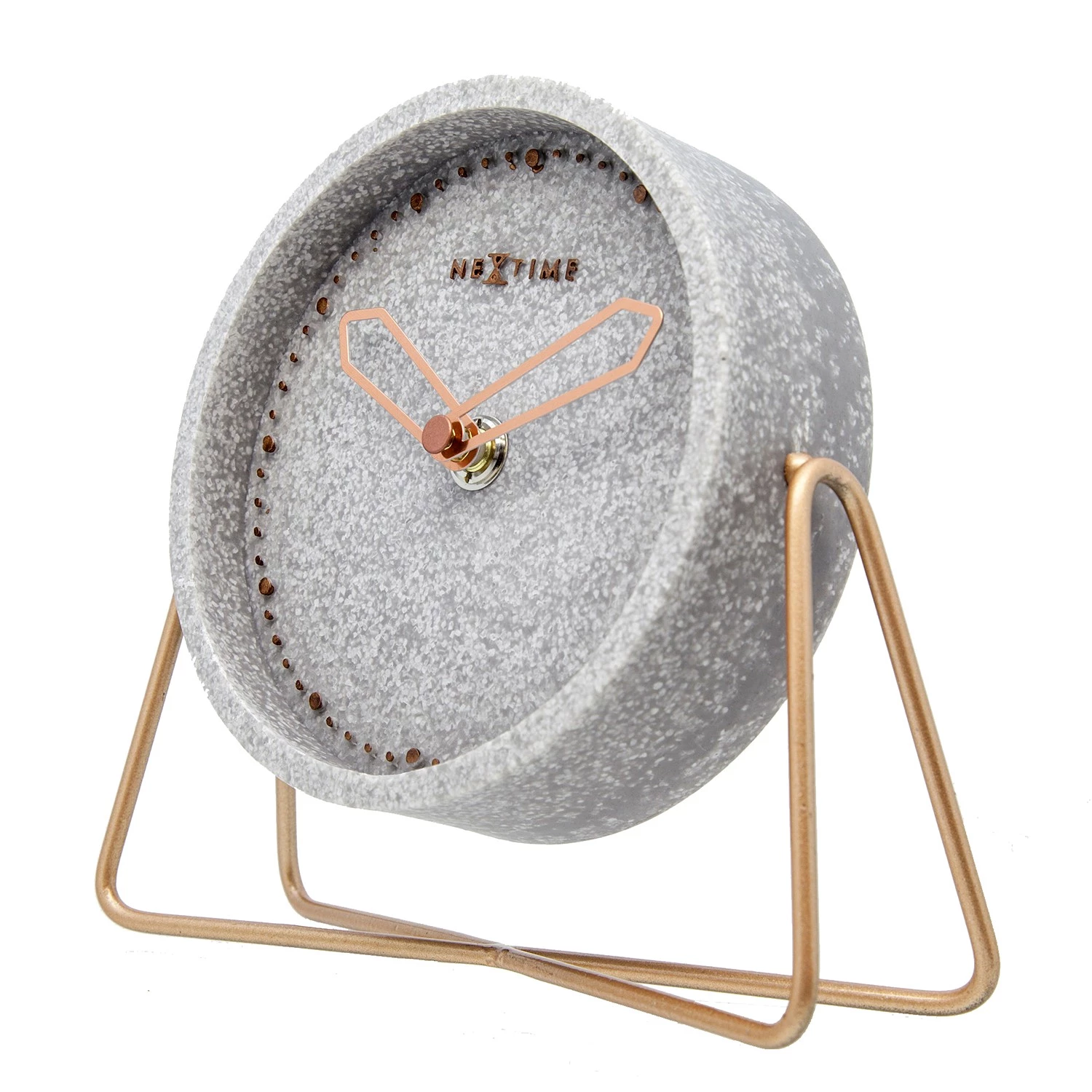 Nextime Horloge Cross Table - Métal / Pierre artificielle - Gris clair 4 Nextime Horloge Cross Table - Métal / Pierre artificielle - Gris clair – Image 4