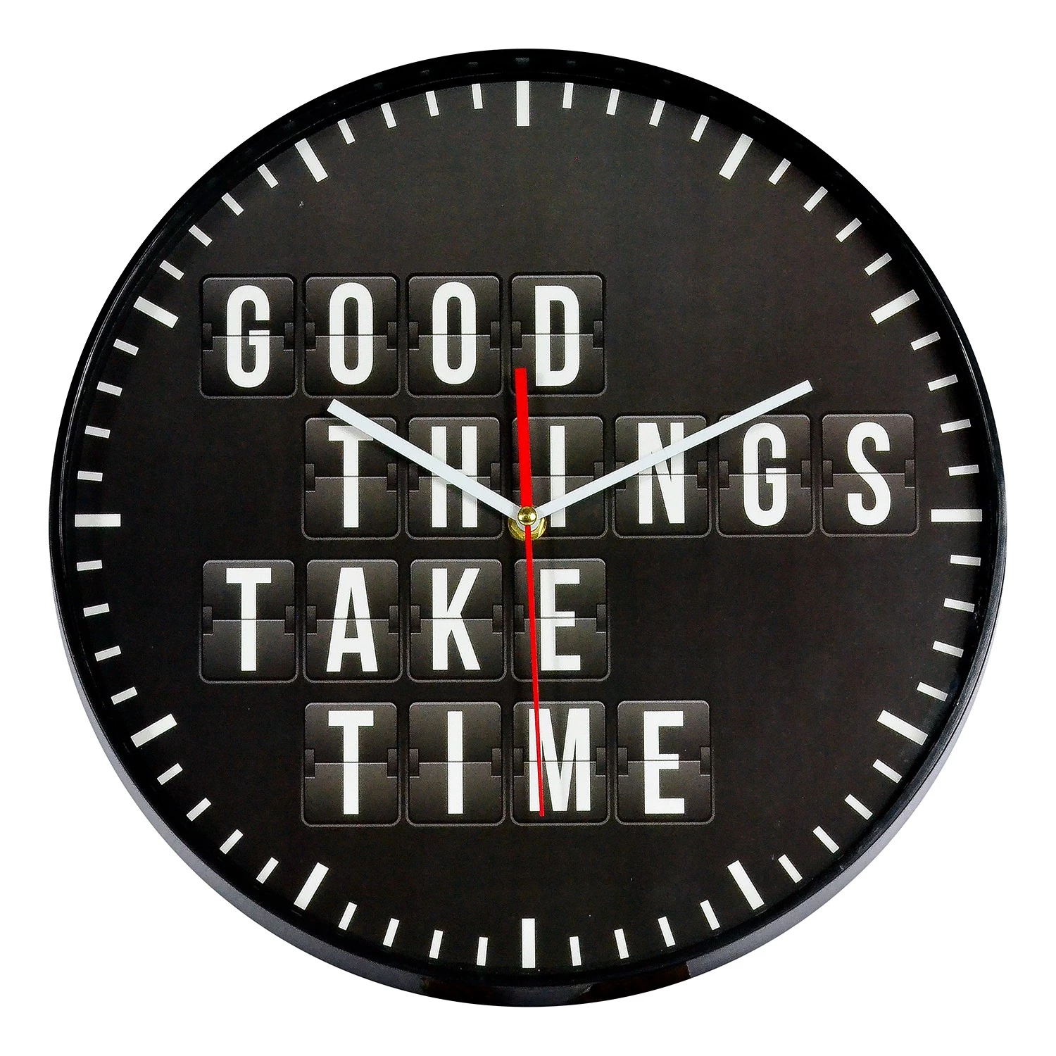 Technoline Horloge murale Veauche - Matière plastique - Noir / Blanc 1 Technoline Horloge murale Veauche - Matière plastique - Noir / Blanc