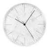 Technoline Horloge murale Glanville - Matière plastique - Noir / Blanc