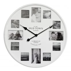 Technoline Horloge murale Villetelle - Matière plastique - Blanc