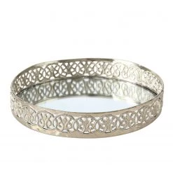 Boltze Assiettes à bougies Suin (3 éléments) - Fer - Argenté -Pas Cher Décoration Magasin 1000247334 210219 09575800065 DETAILS P000000001000247334