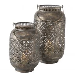 Boltze Photophores Sligo (2 éléments) - Fer - Vert