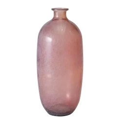 Boltze Vase Alicia - Verre - Rose - Hauteur : 45 cm