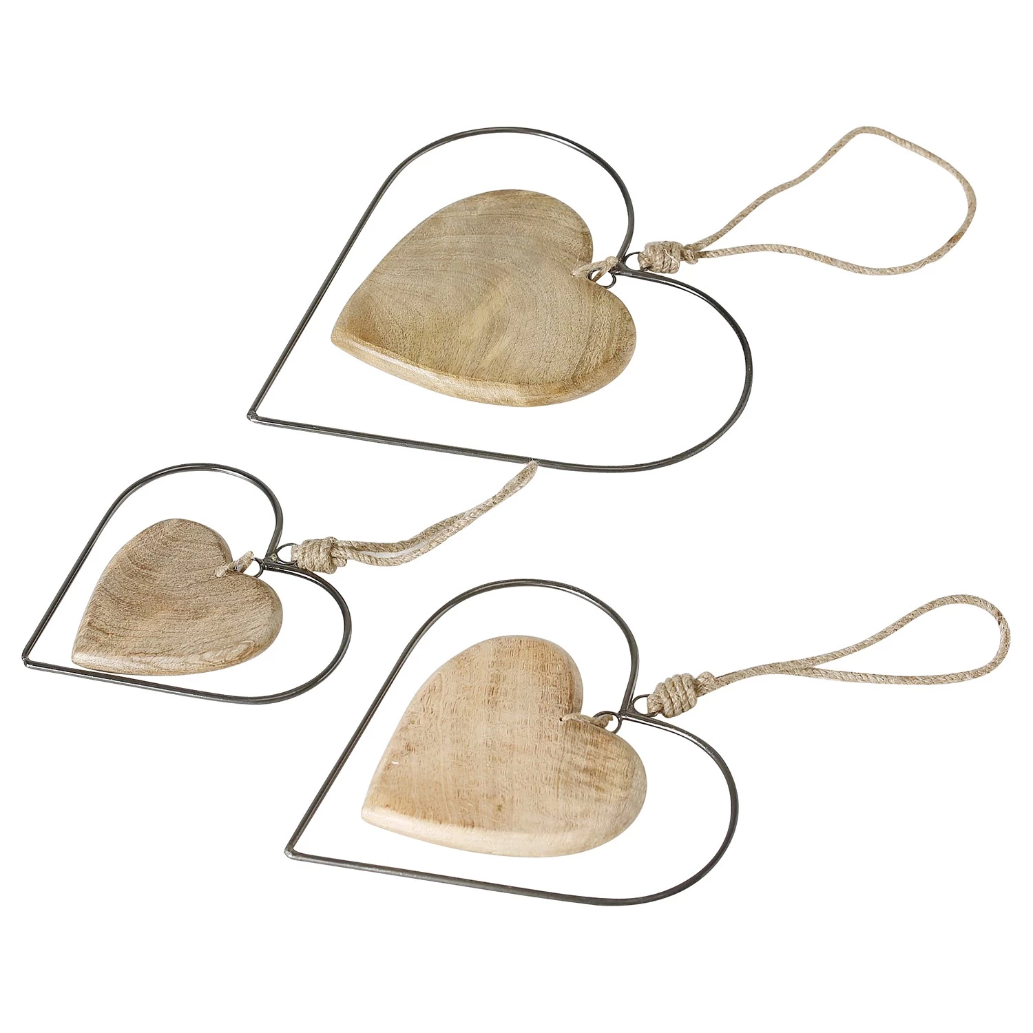 Boltze Suspensions déco Ferrucio (3 éléments) - Manguier - Marron 1 Boltze Suspensions déco Ferrucio (3 éléments) - Manguier - Marron