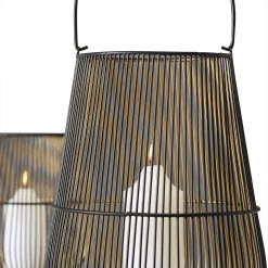 Twentyfour Photophore Manoria - Fer – Noir - Diamètre : 22 cm -Pas Cher Décoration Magasin 1000247440 210525 09271100002 DETAILS P000000001000247440