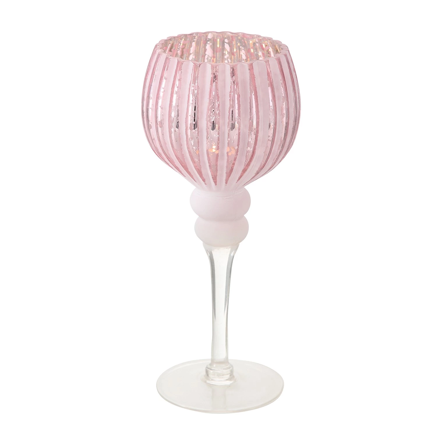 Boltze Photophores Manou VIII (3 éléments) - Verre - Rose 4 Boltze Photophores Manou VIII (3 éléments) - Verre - Rose – Image 4