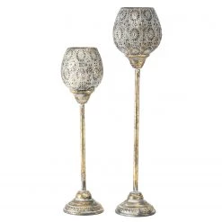 Boltze Photophores Malino II (2 éléments) - Fer - Doré