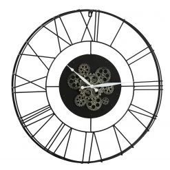 Boltze Horloge murale Clarion - Fer - Noir